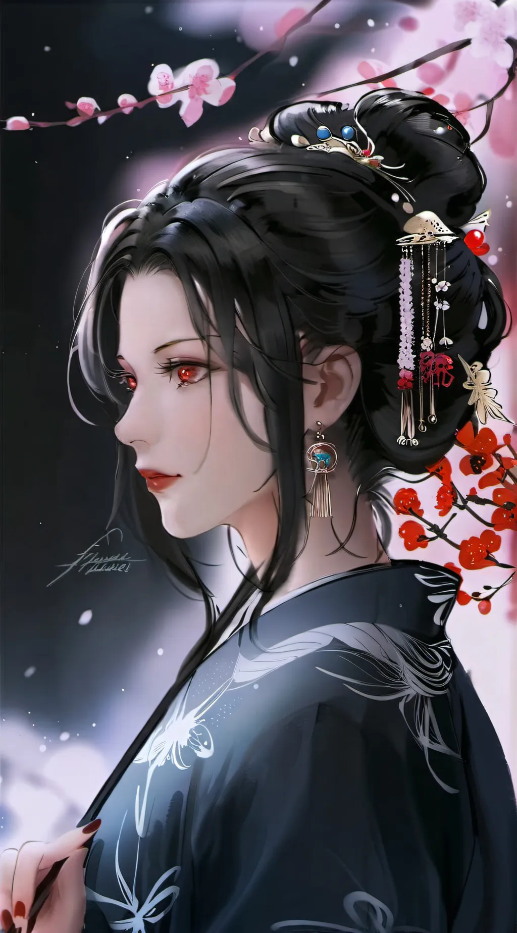 ai character: ☄️muzan's sister☄️ background