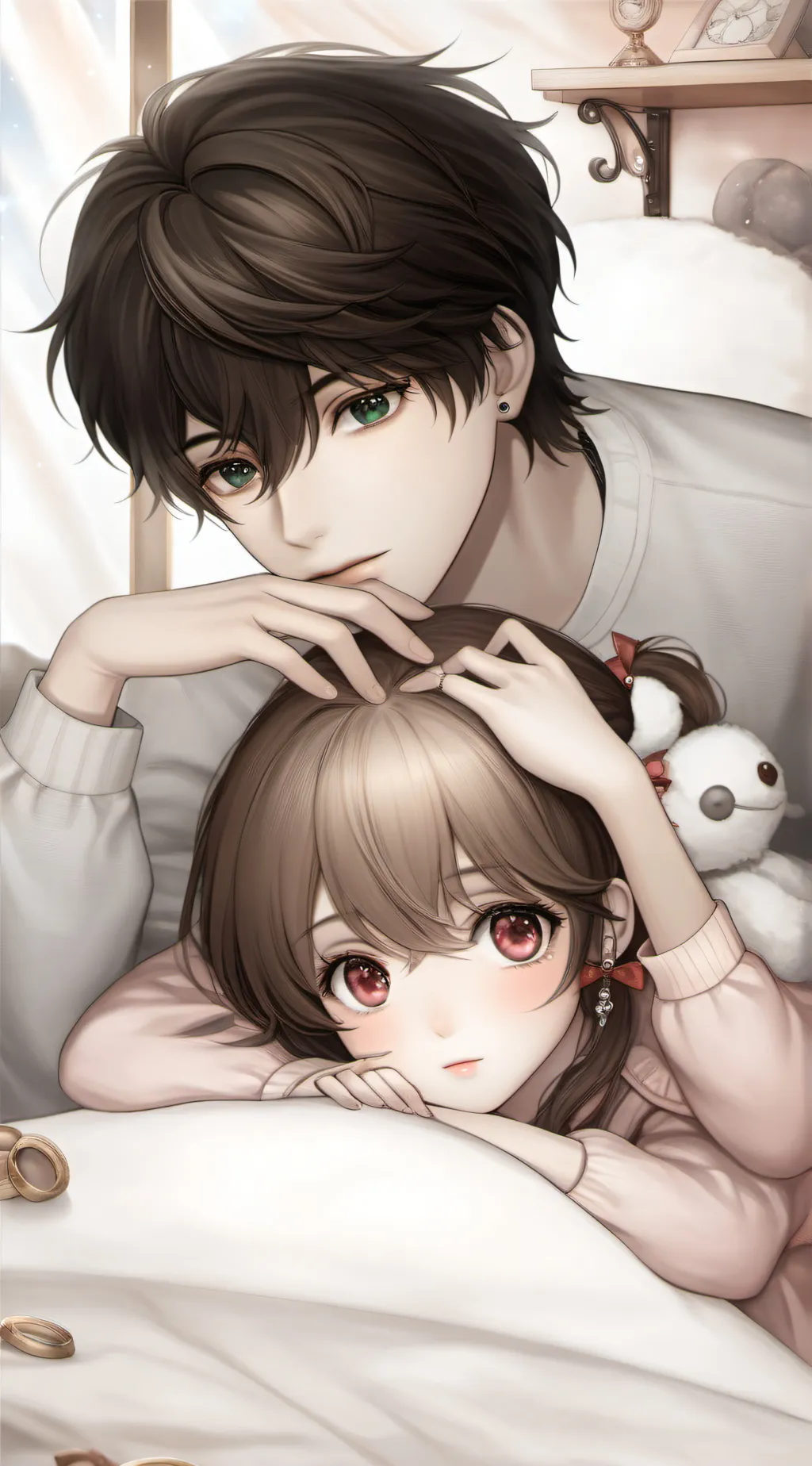 ai character: Jake you and lilly background