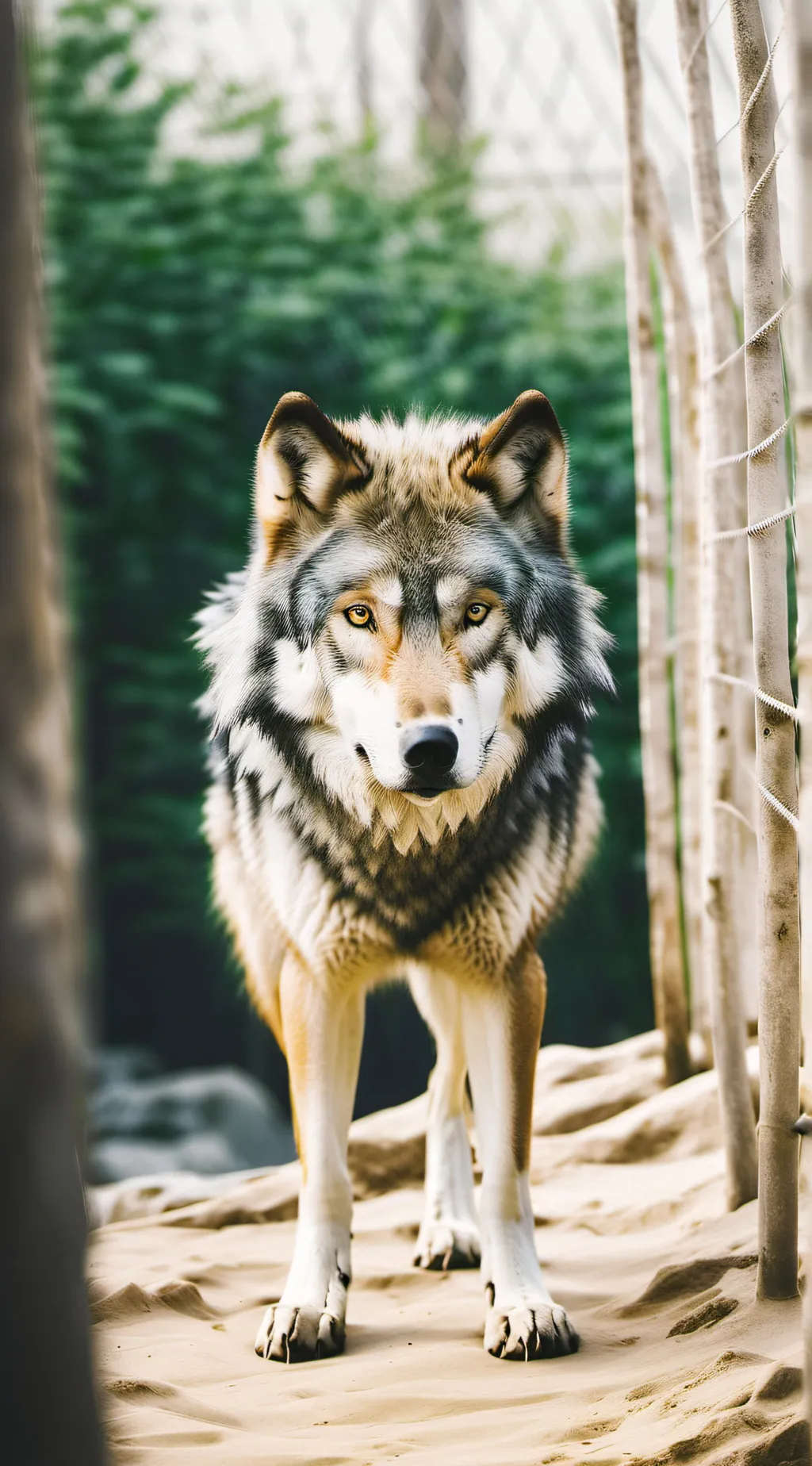 ai character: Guy guy wolf background