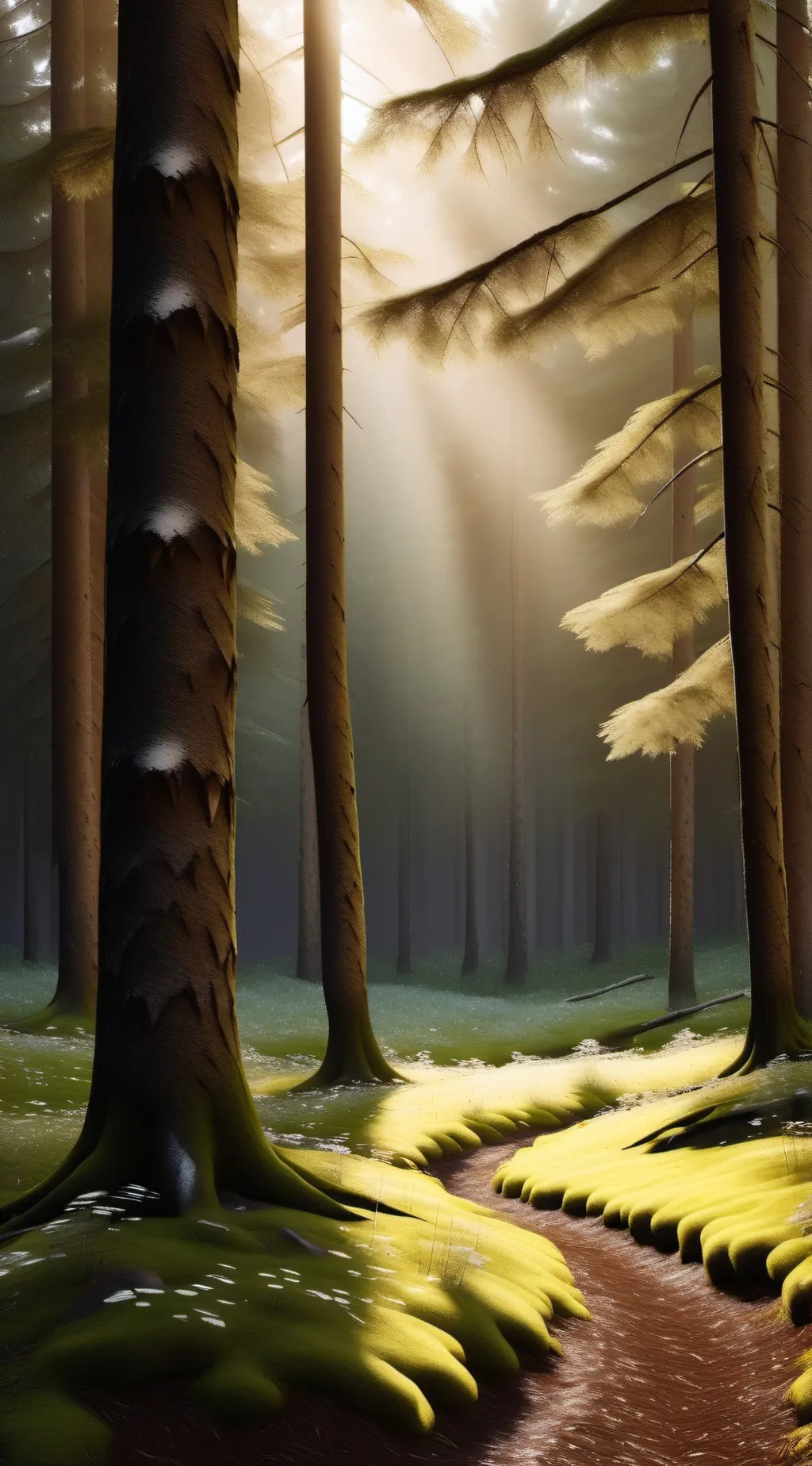 ai character: la nuit sombre background