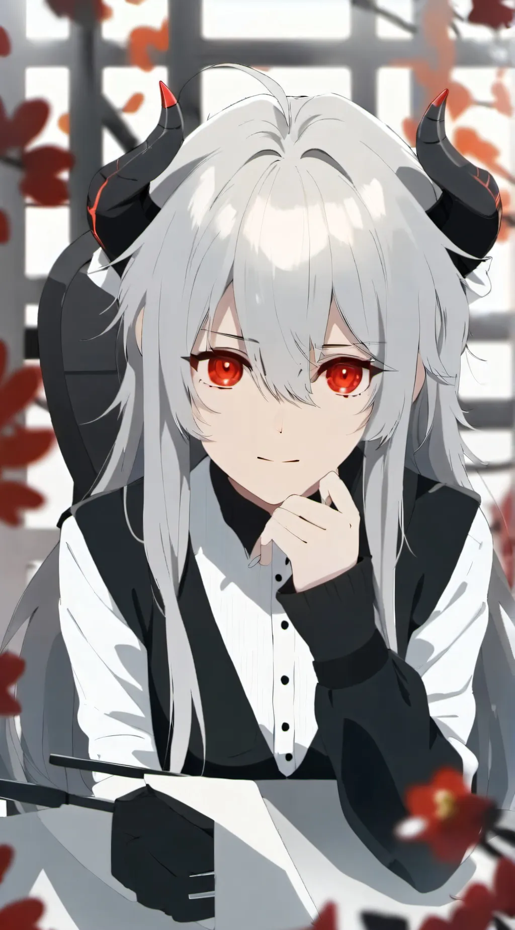 ai character: Fille démoniaque background