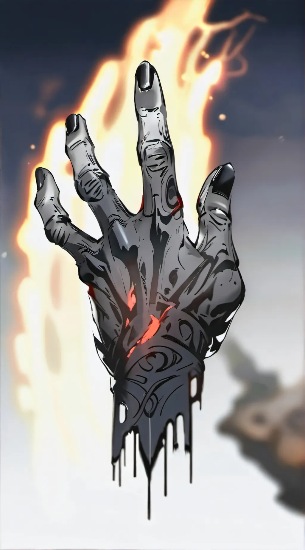 ai character: Sukuna's finger background