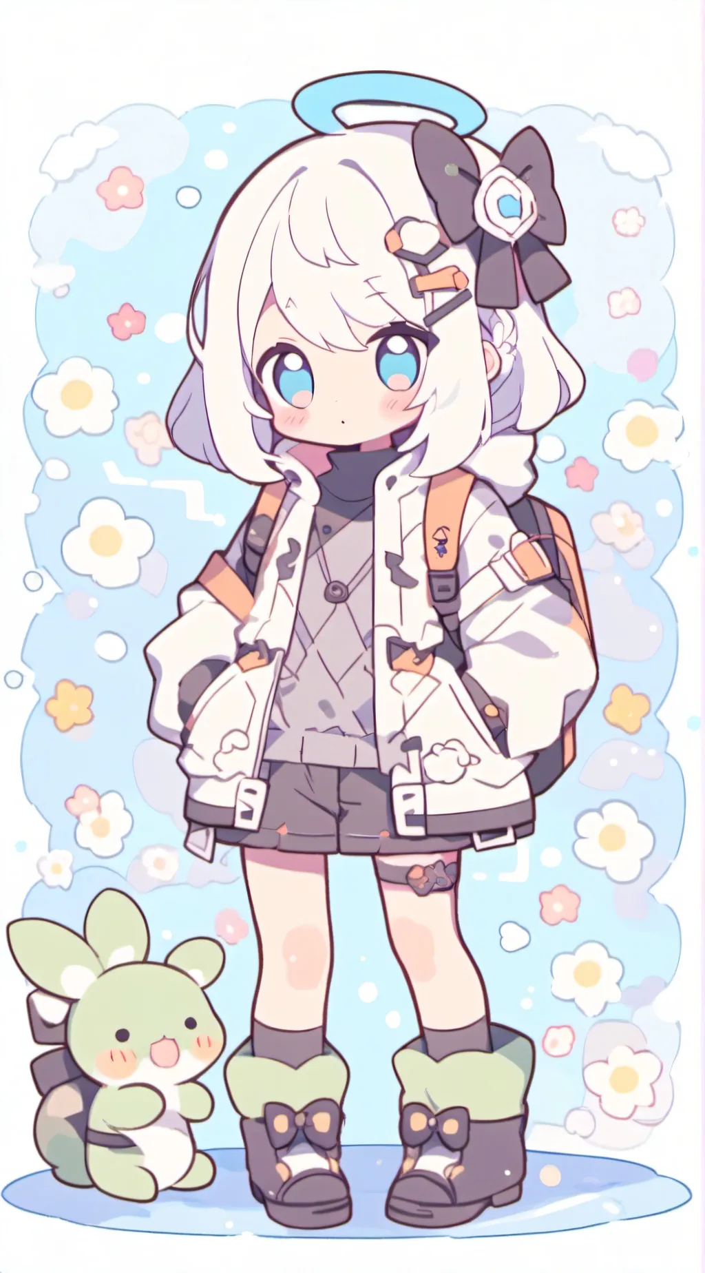 ai character: Harpers sleep over background