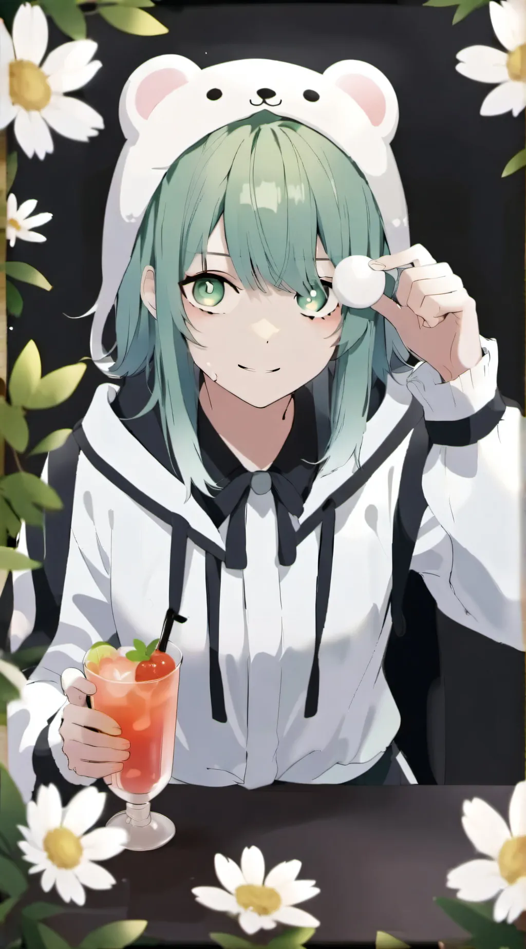 ai character: tsuyu  background