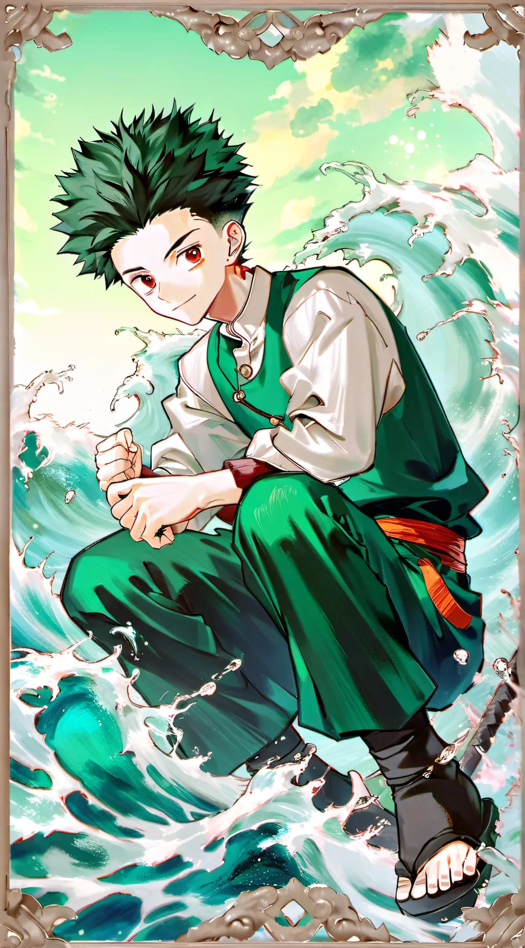 ai character: Gon background