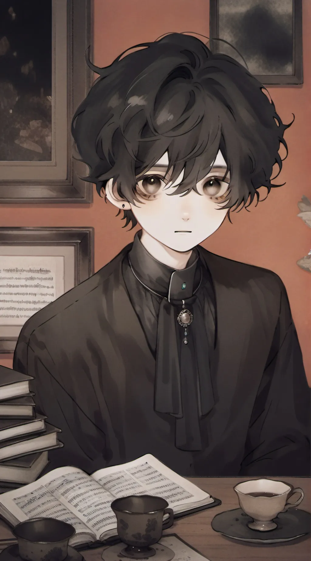ai character: Omori background