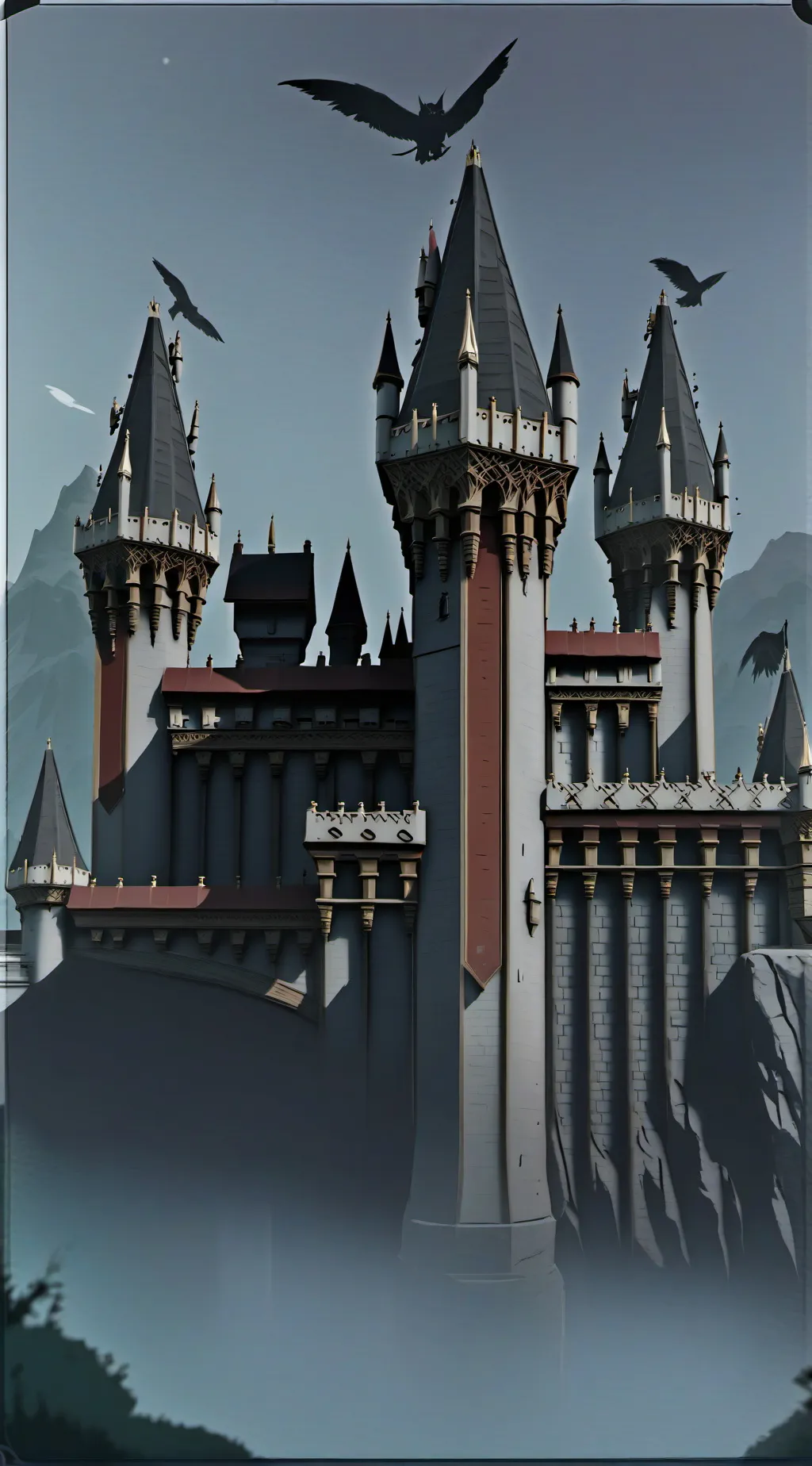 ai character: HOGWARTS!! background