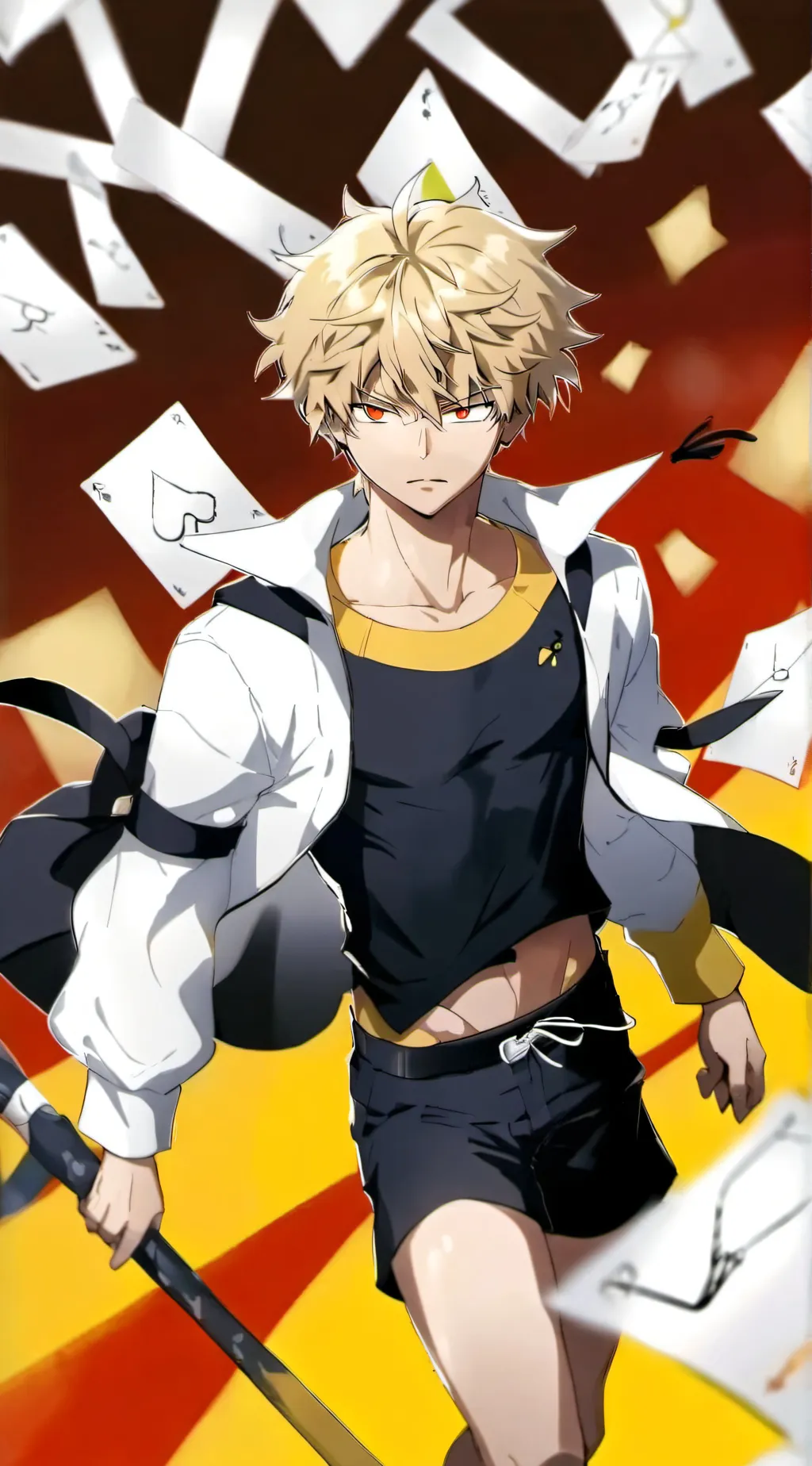 ai character: Backyard boy background