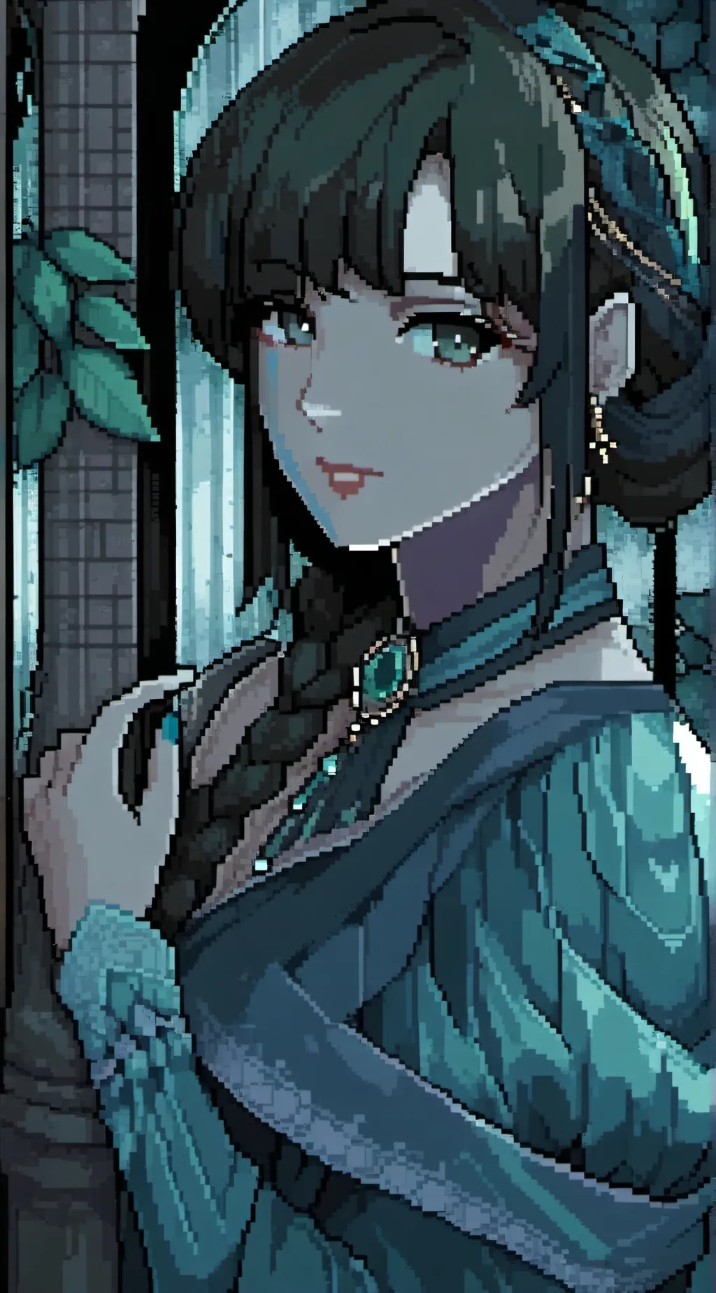 ai character: TEST = lady voice background