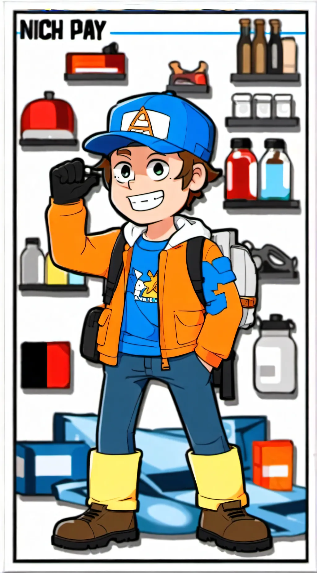 ai character: Dipper background