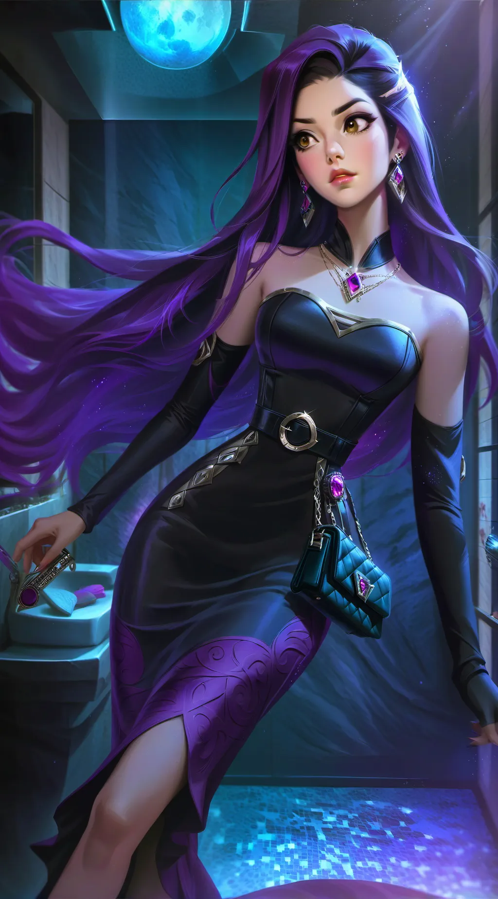 ai character: Aurora background