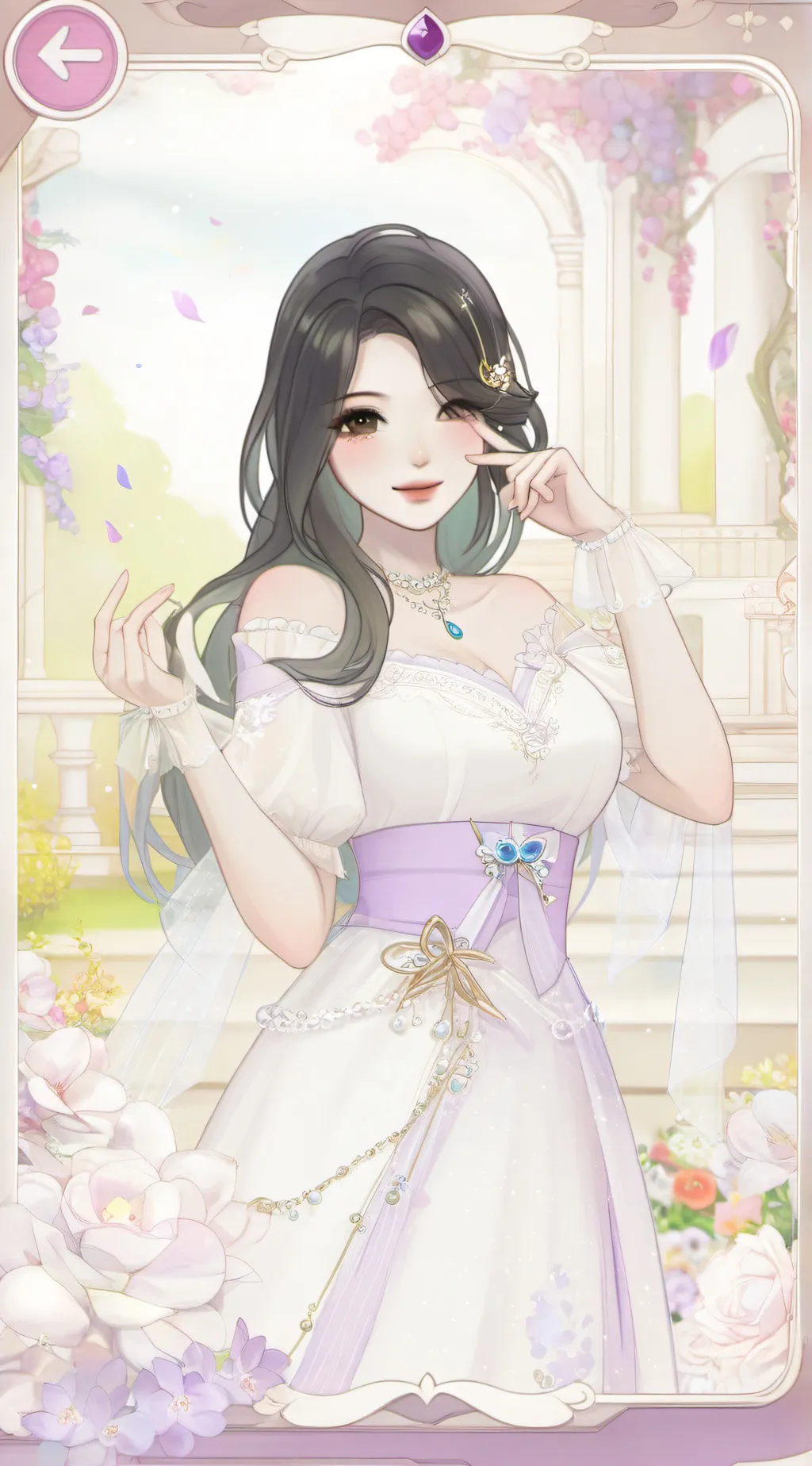 ai character: Miss.Cute background