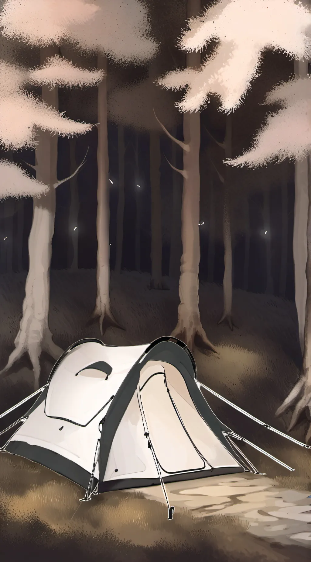 ai character: TMF camping au! background