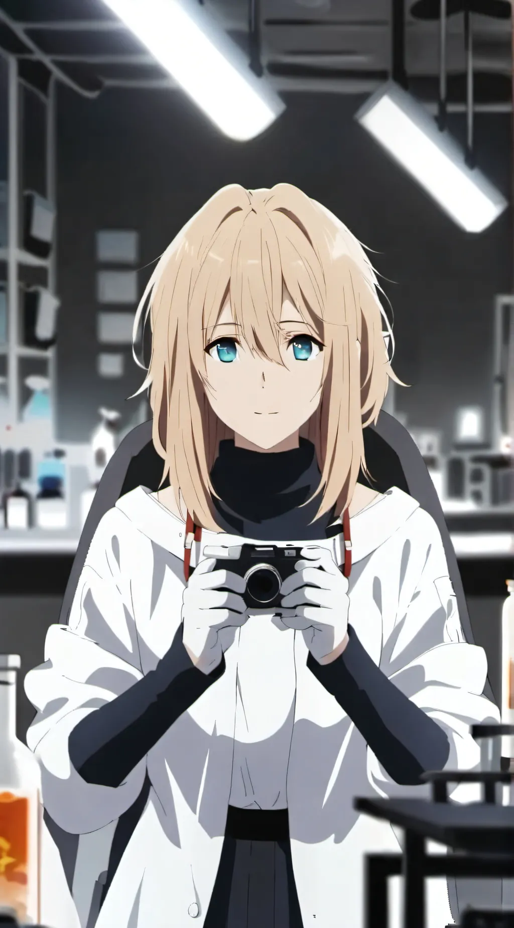 ai character: Mha lab background