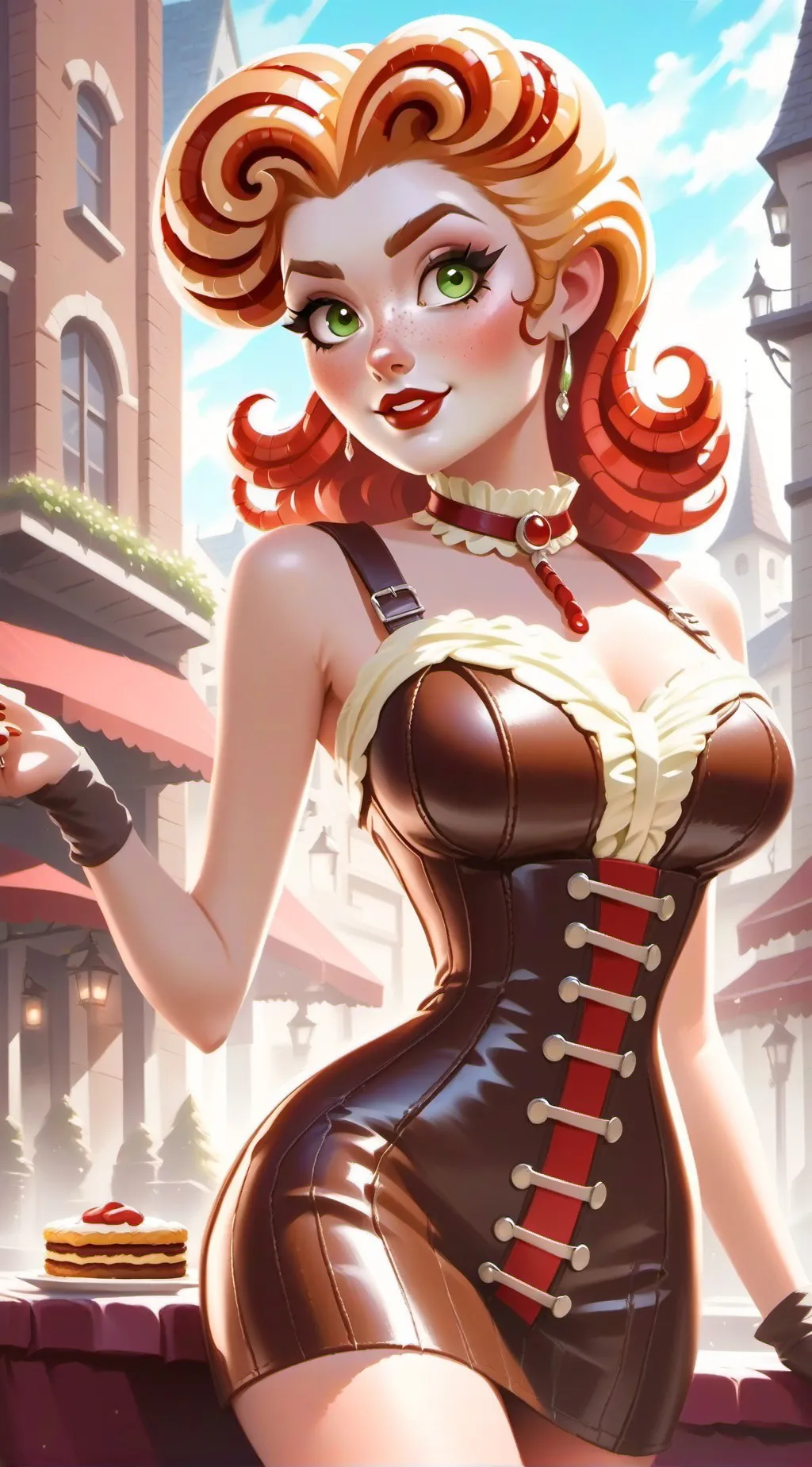 ai character: Lady Eclair  background