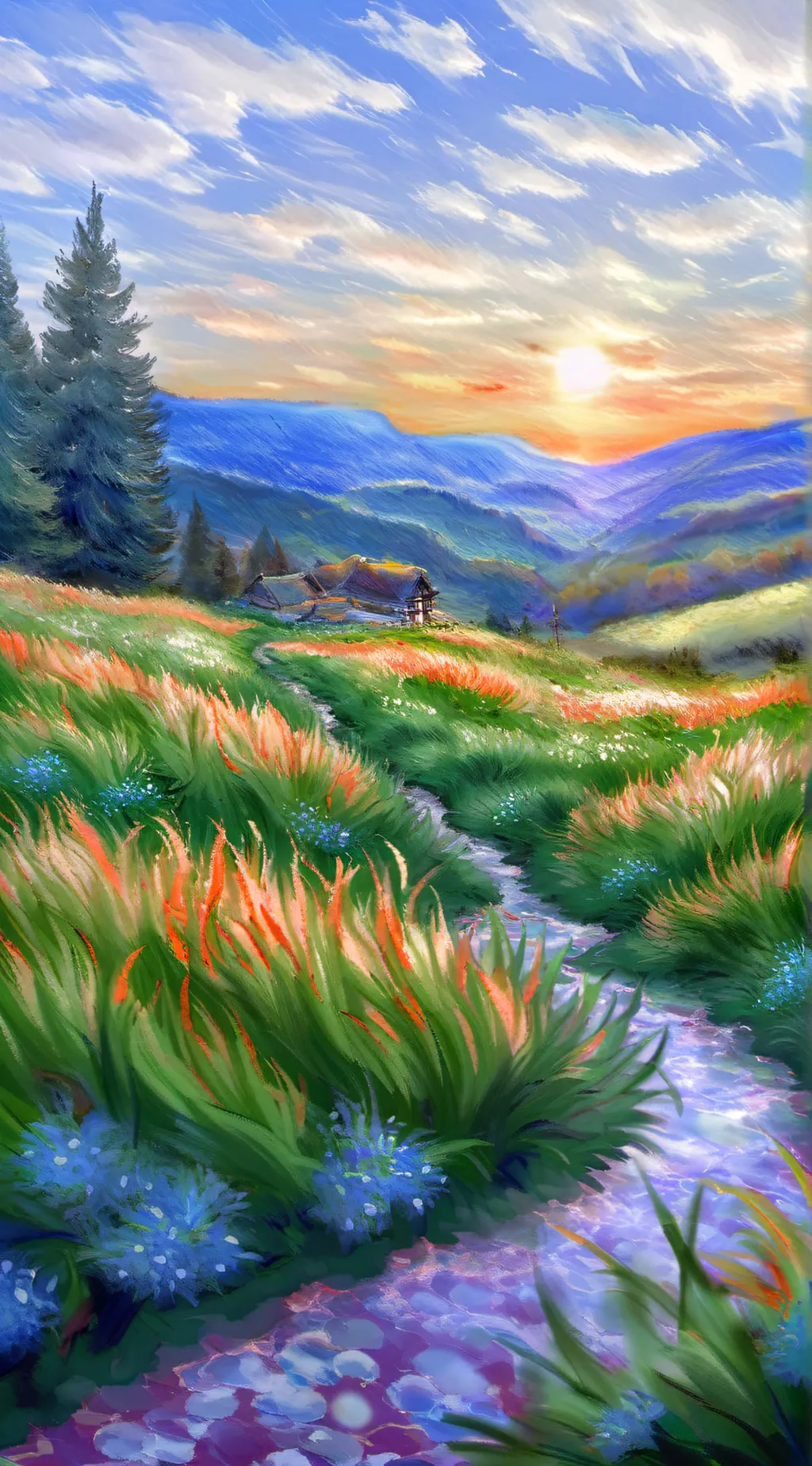 ai character: Wake up background