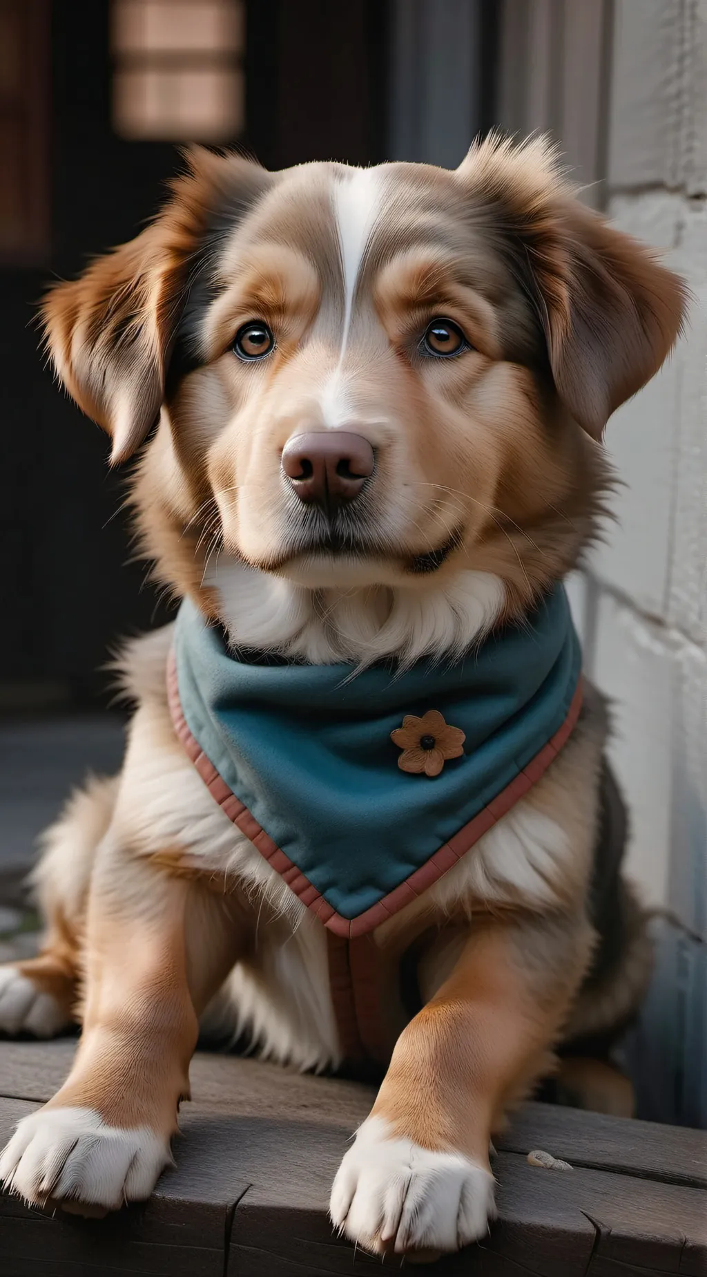 ai character: Teddy  background