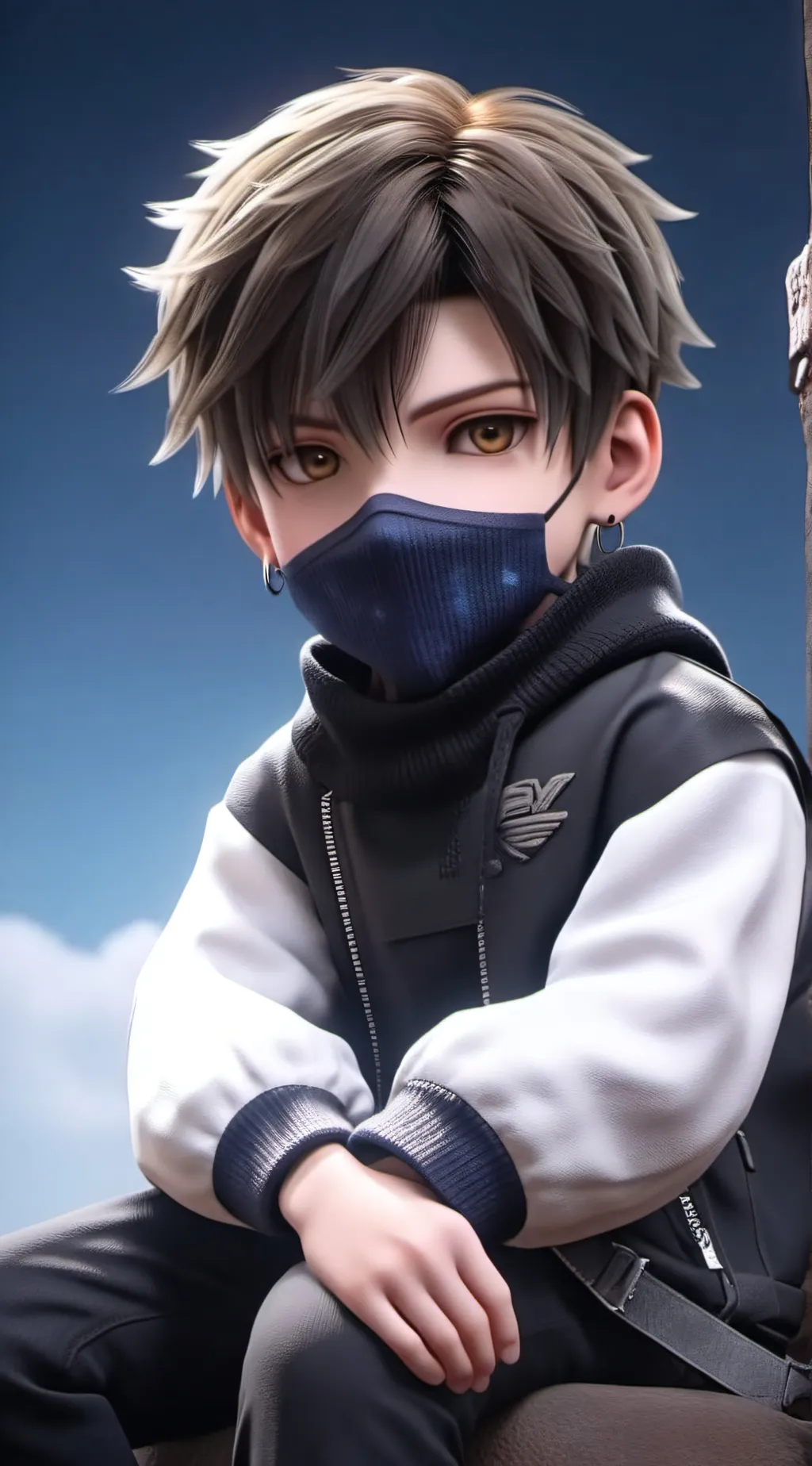 ai character: Damien  background