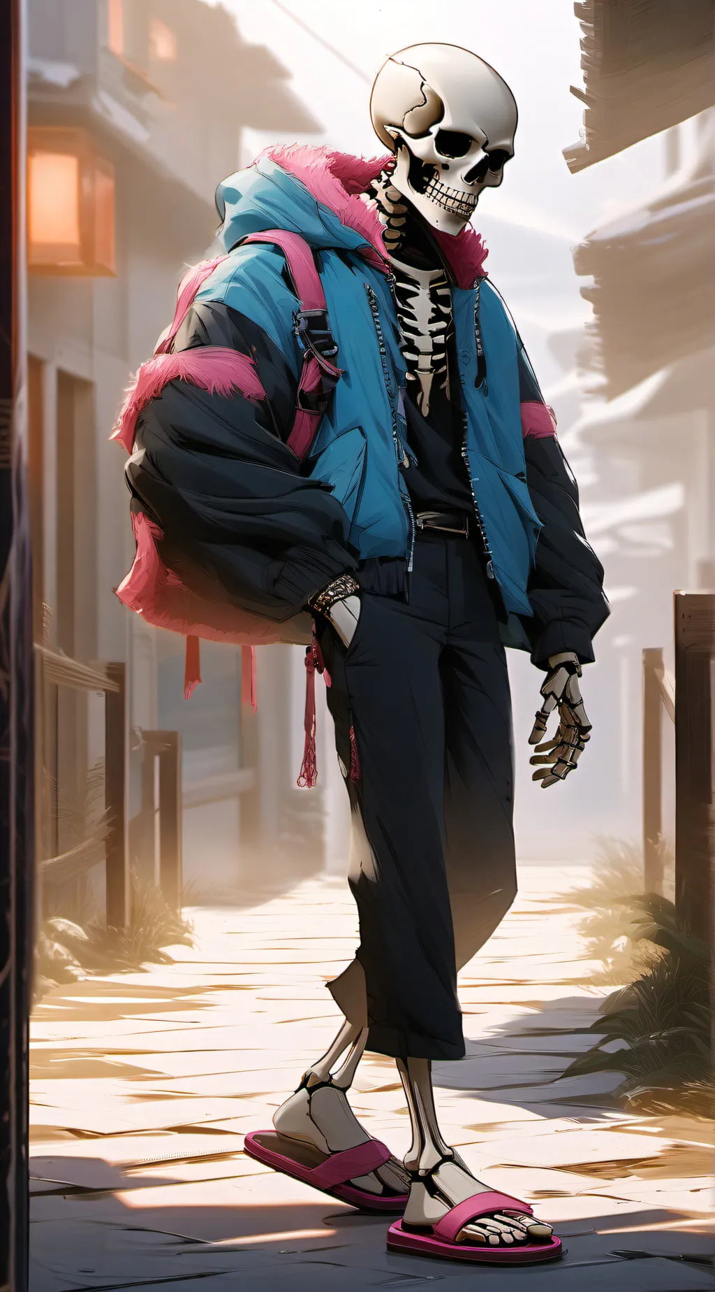 ai character: Sans background