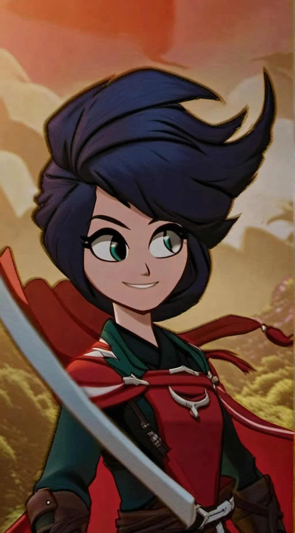 ai character: Wondergirl background