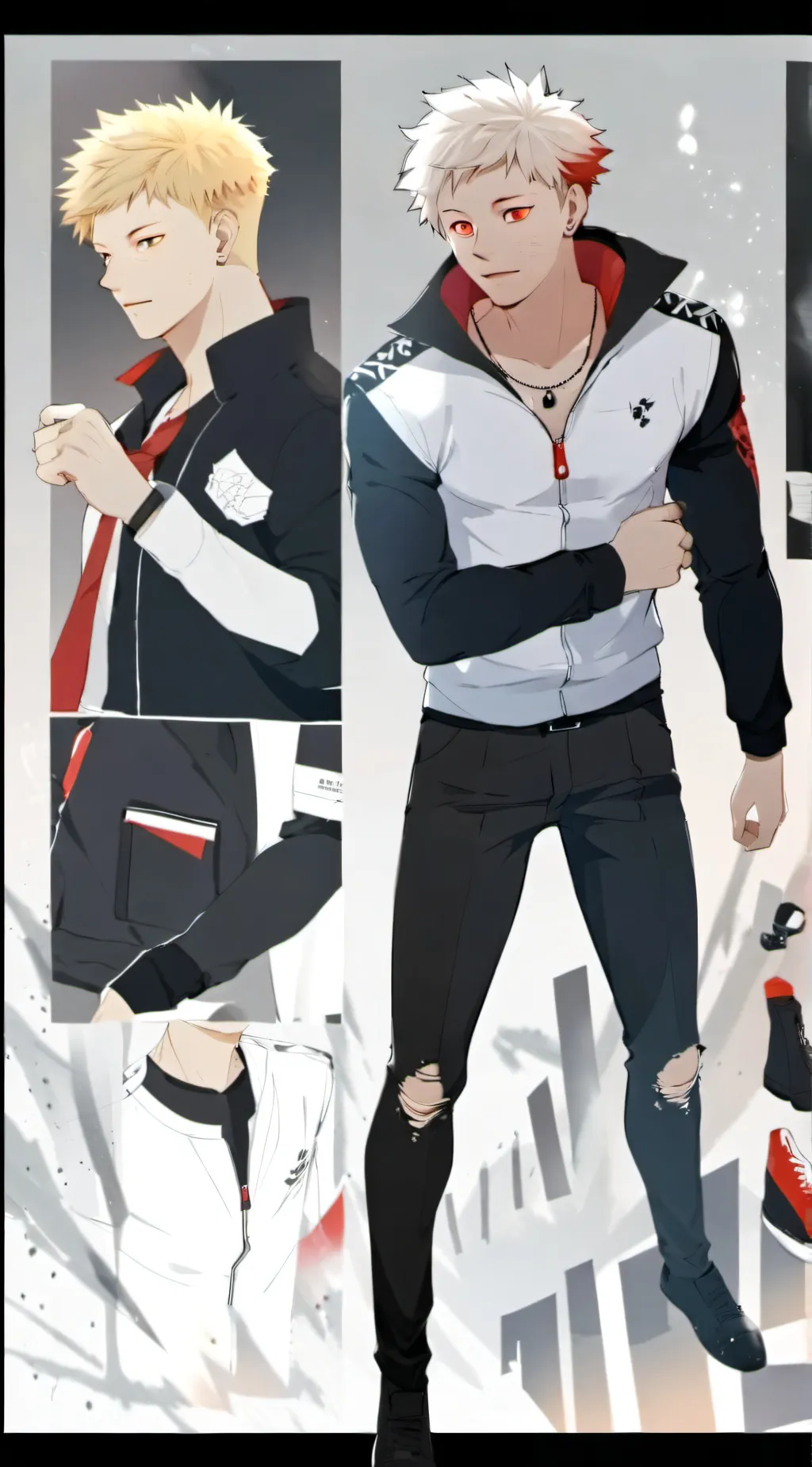 ai character: bakugo  background