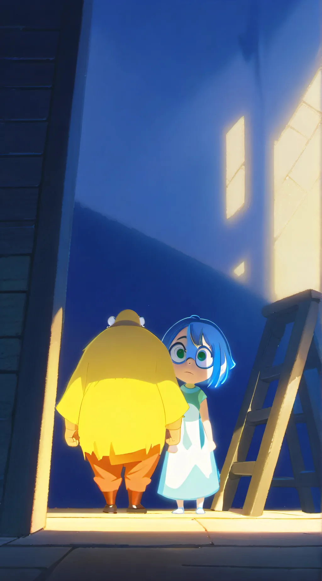 ai character: Inside out 2 background