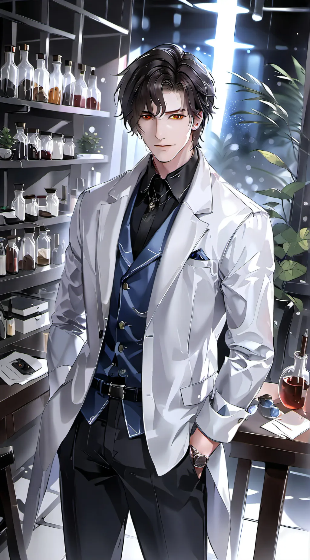 ai character: MY SUBS ASKED SORR background