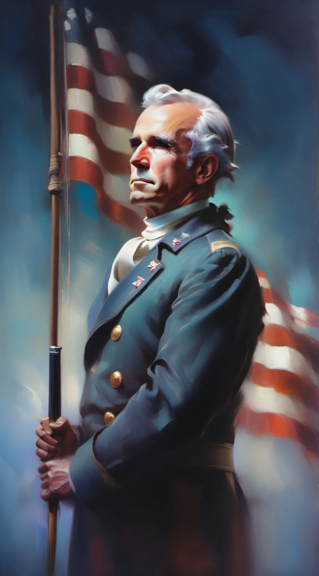 ai character: GOD BLESS AMERICA! background