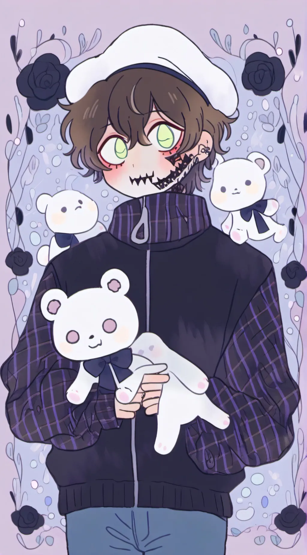 ai character: Ticci Toby background