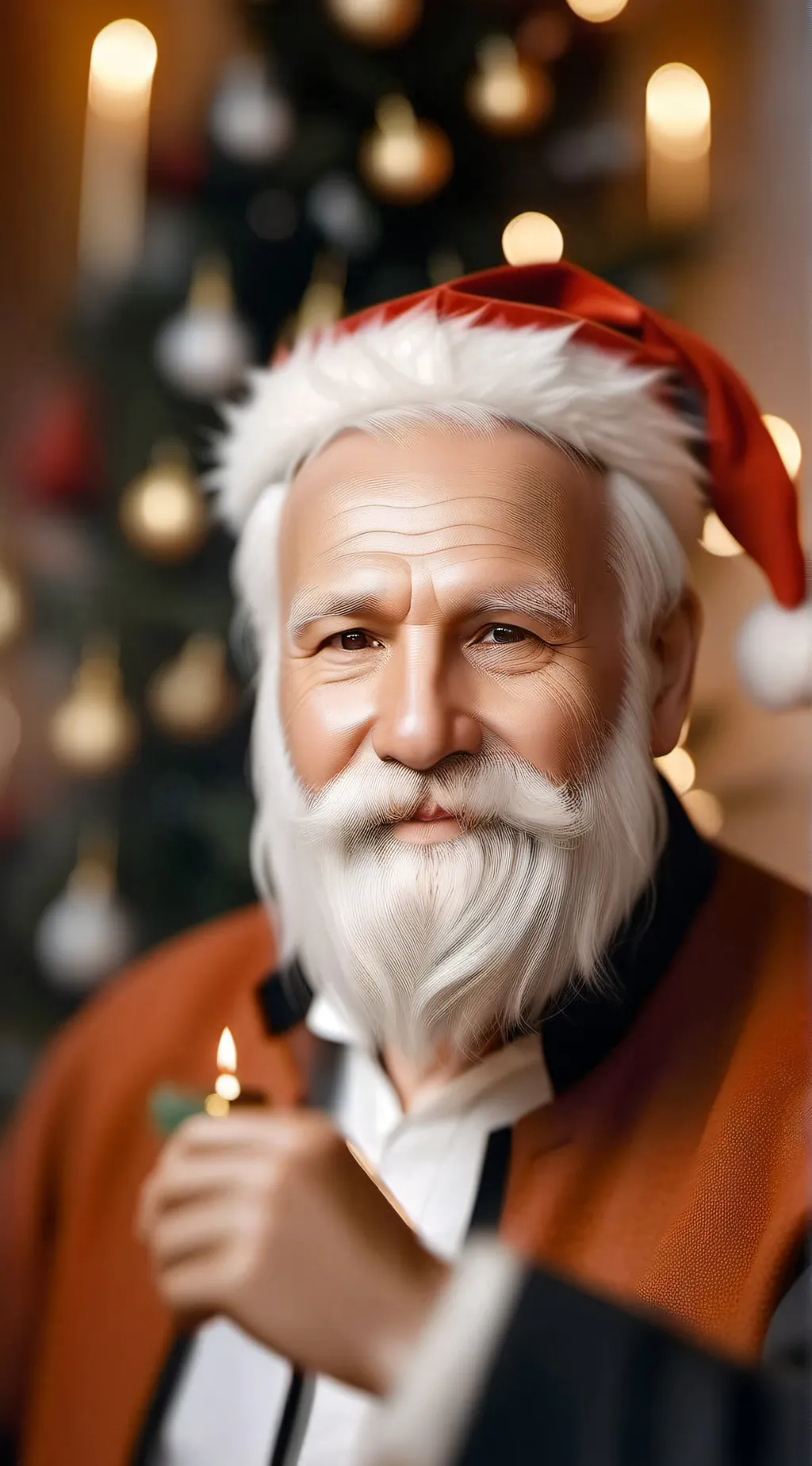 ai character: swearing Santa background
