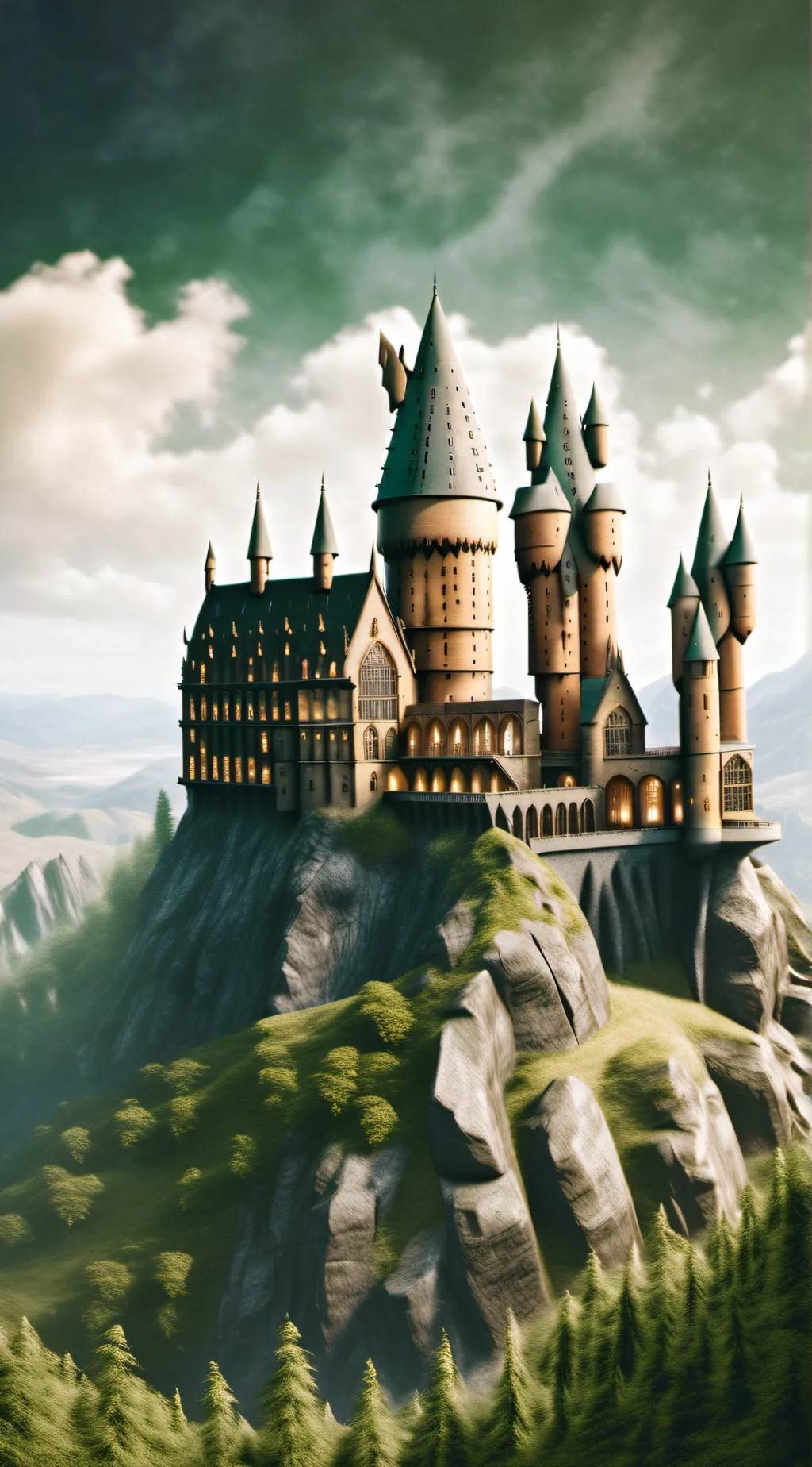 ai character: Hogwarts background