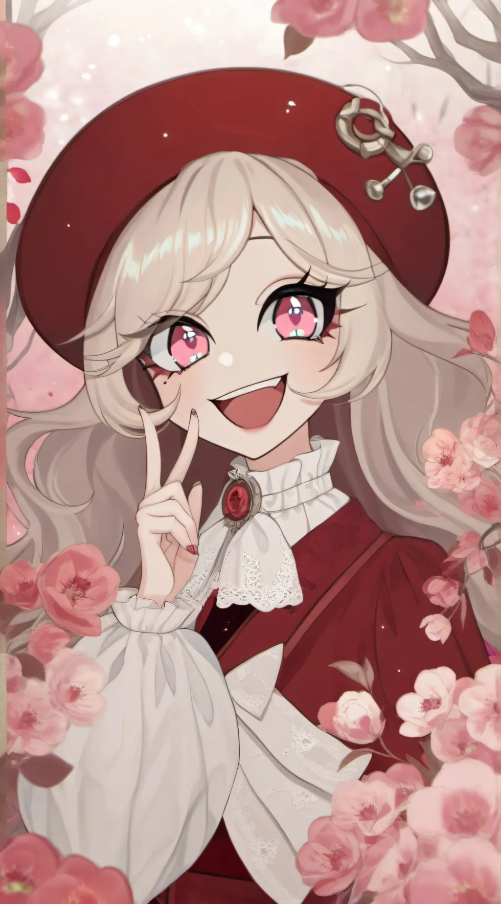 ai character: HH Val day!!  background