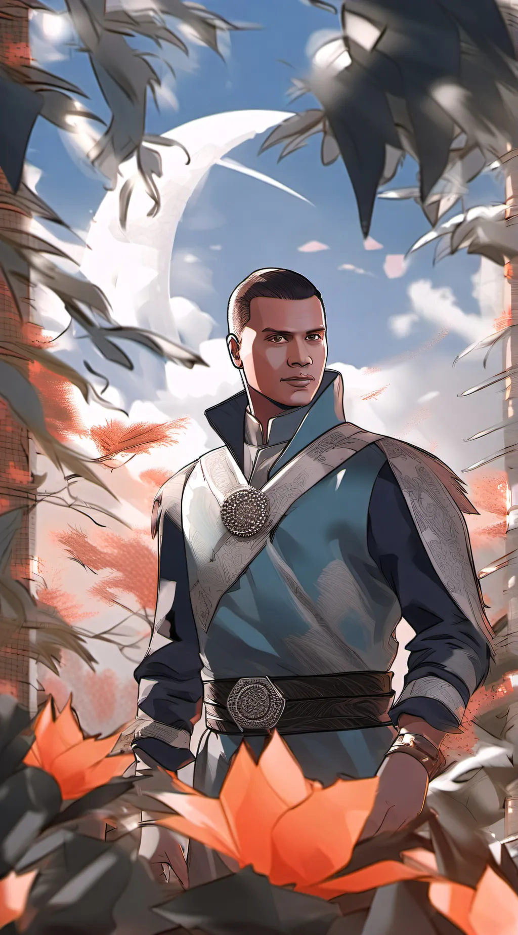 ai character: Franklin Clinton  background