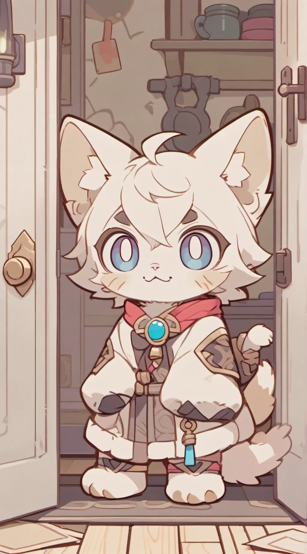 ai character: Neko seek background