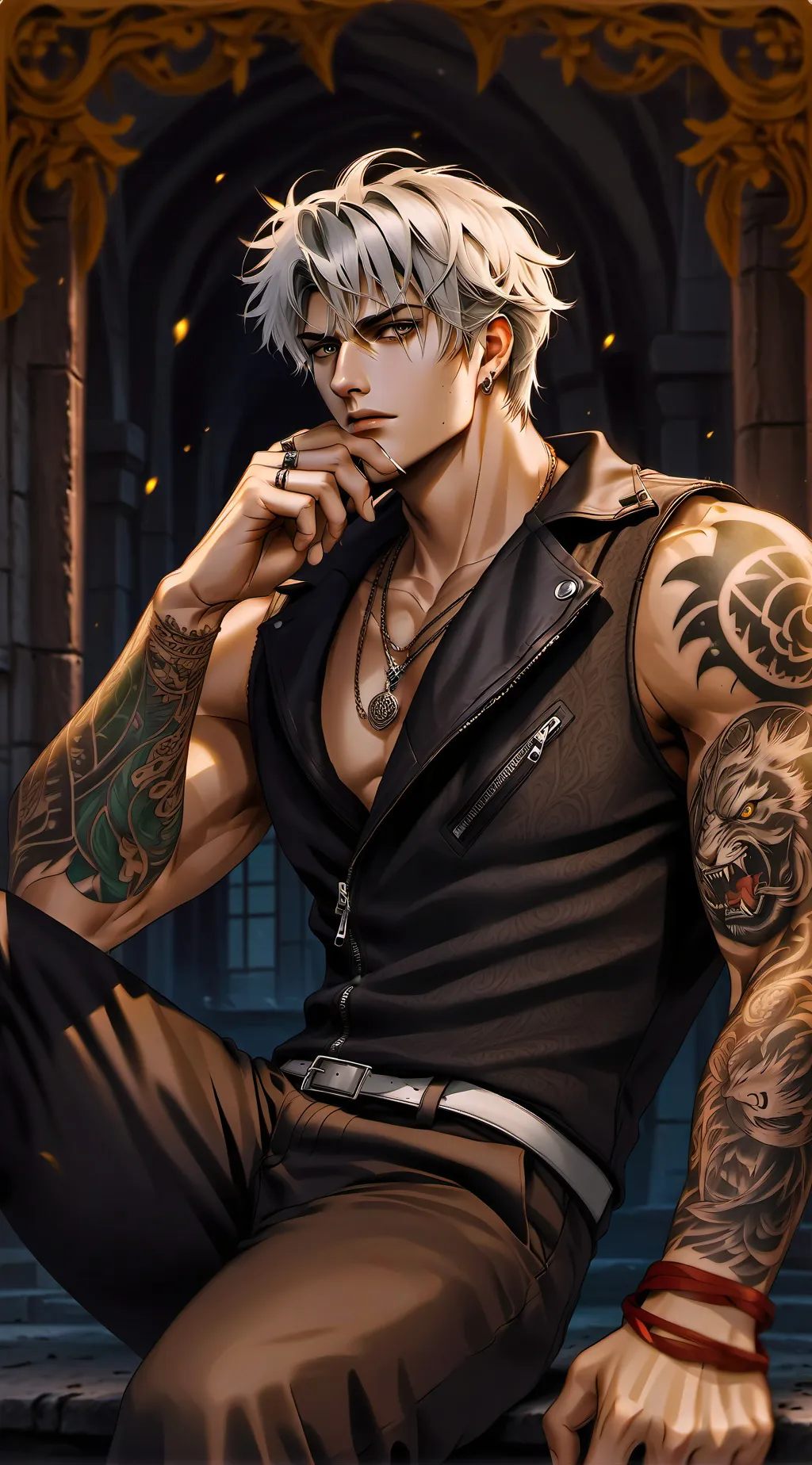 ai character: Zayne  background
