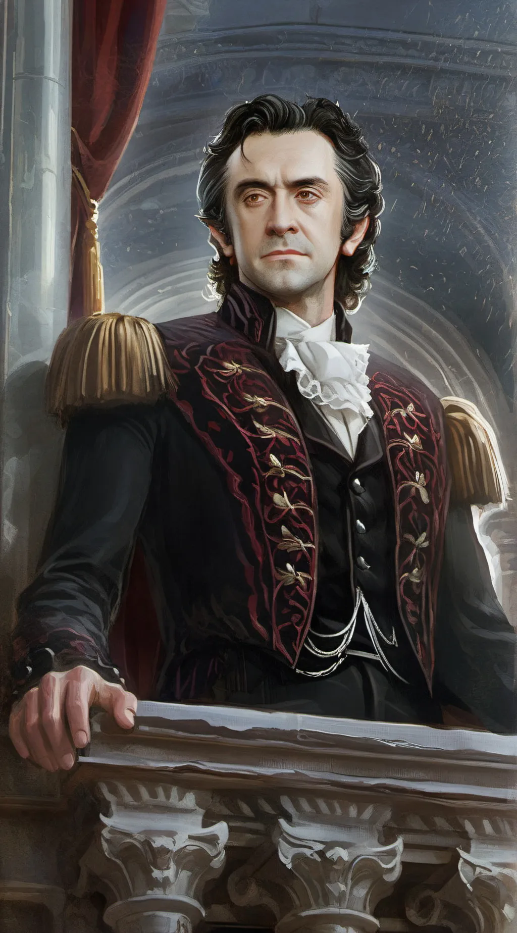 ai character: Erik Destler  background