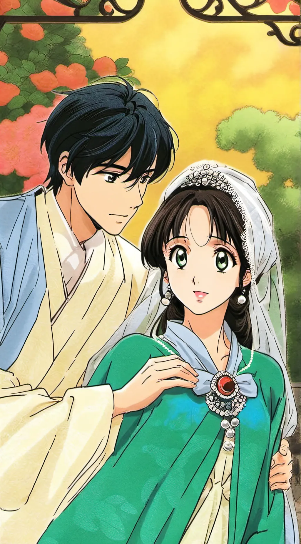 ai character: Tina and John background