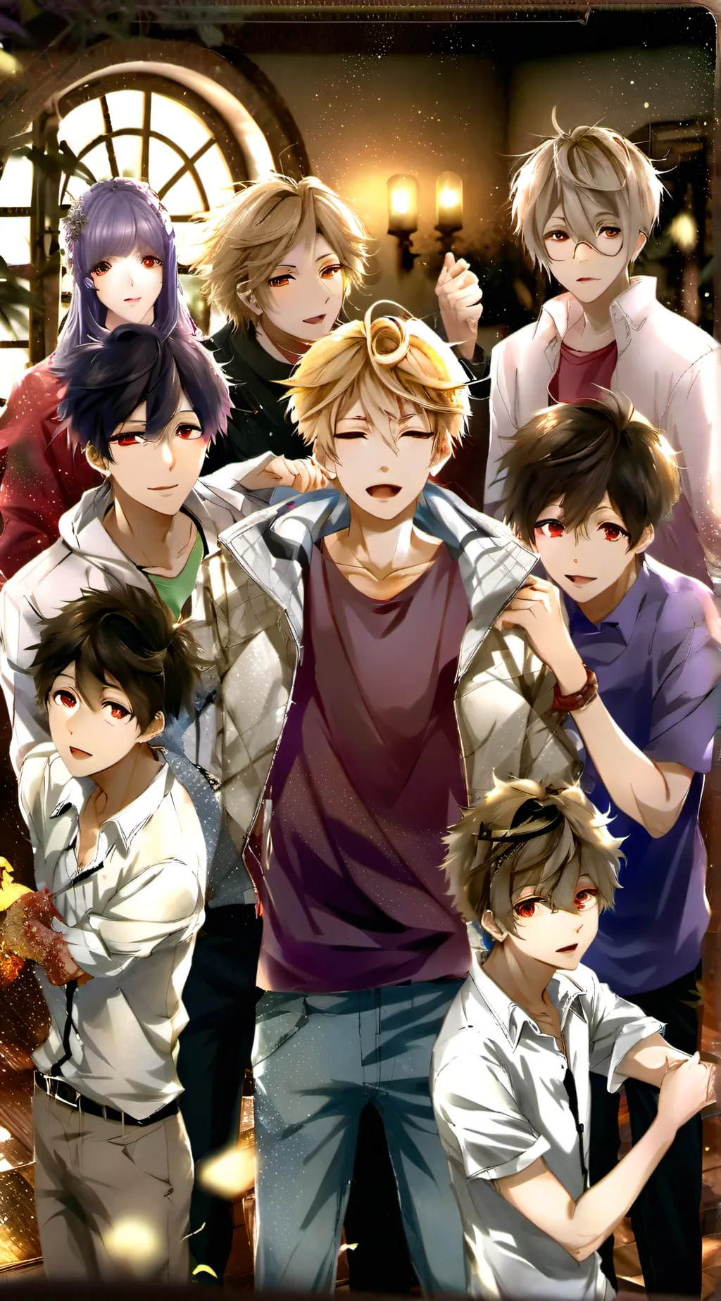 ai character: your friend group  background