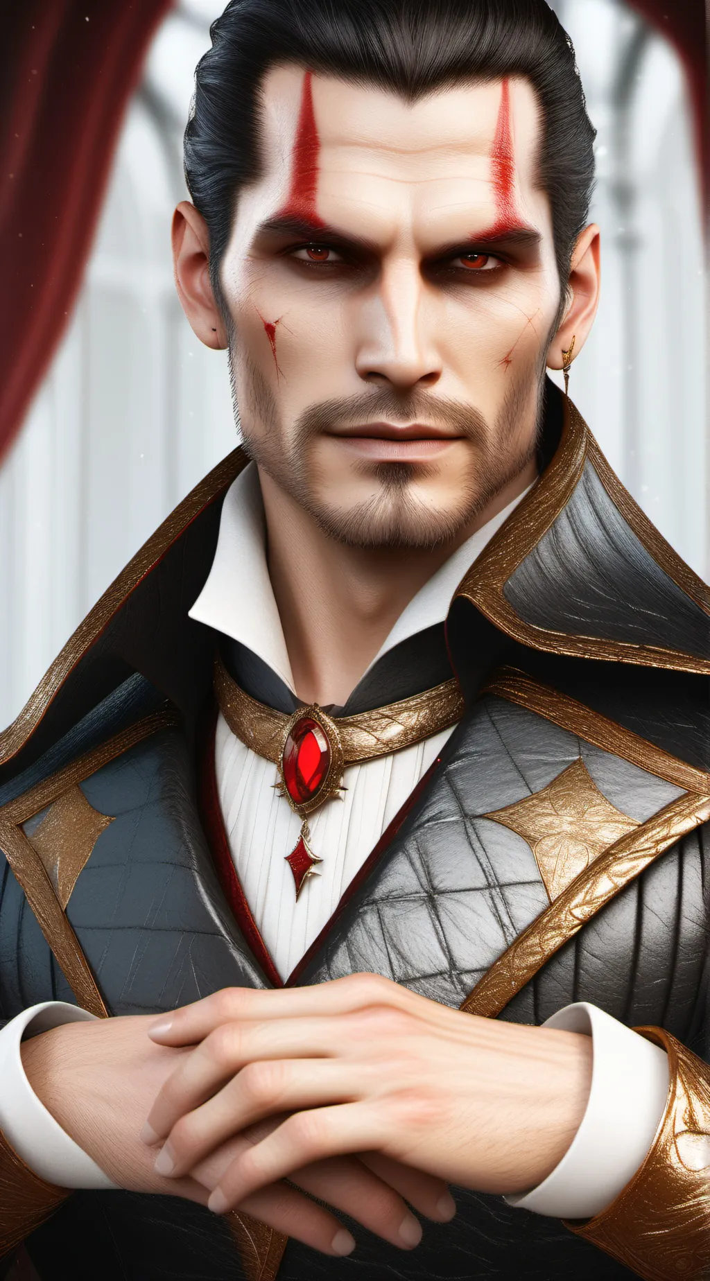 ai character: vampire king background