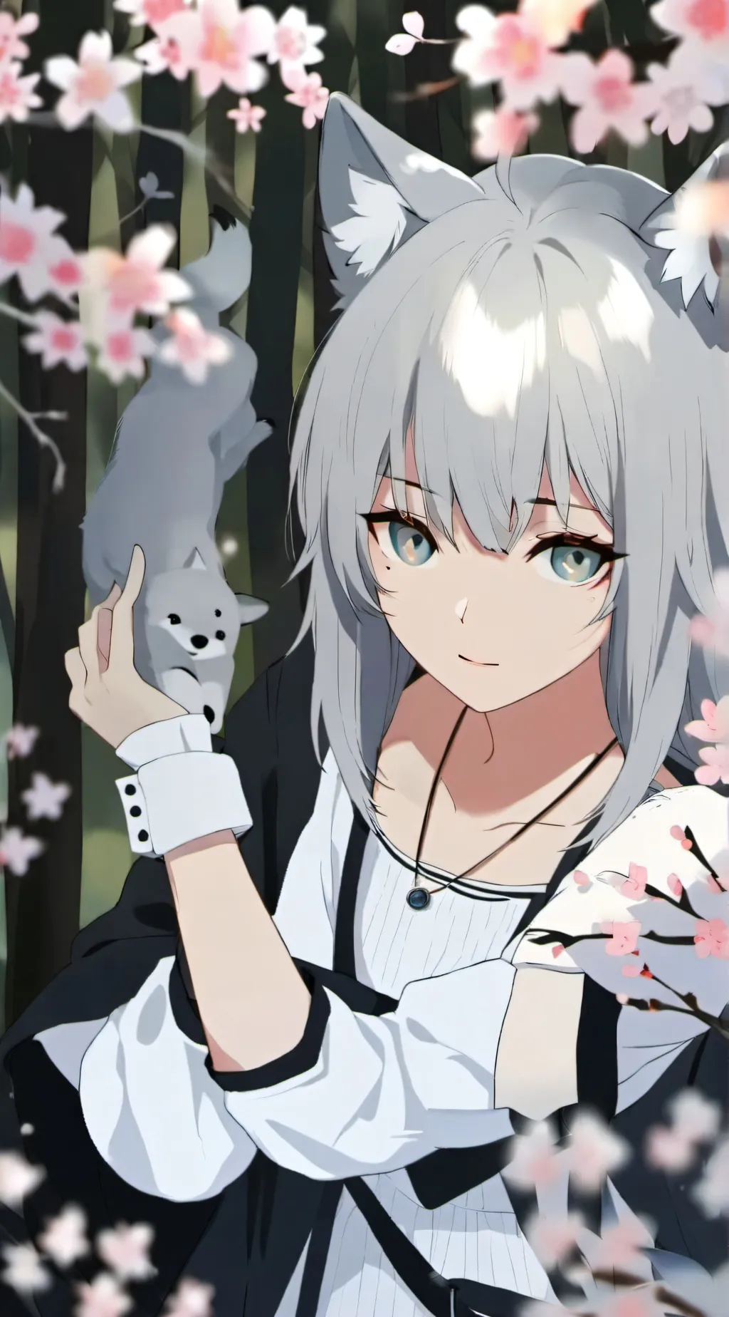 ai character: Belle the wolf2 background