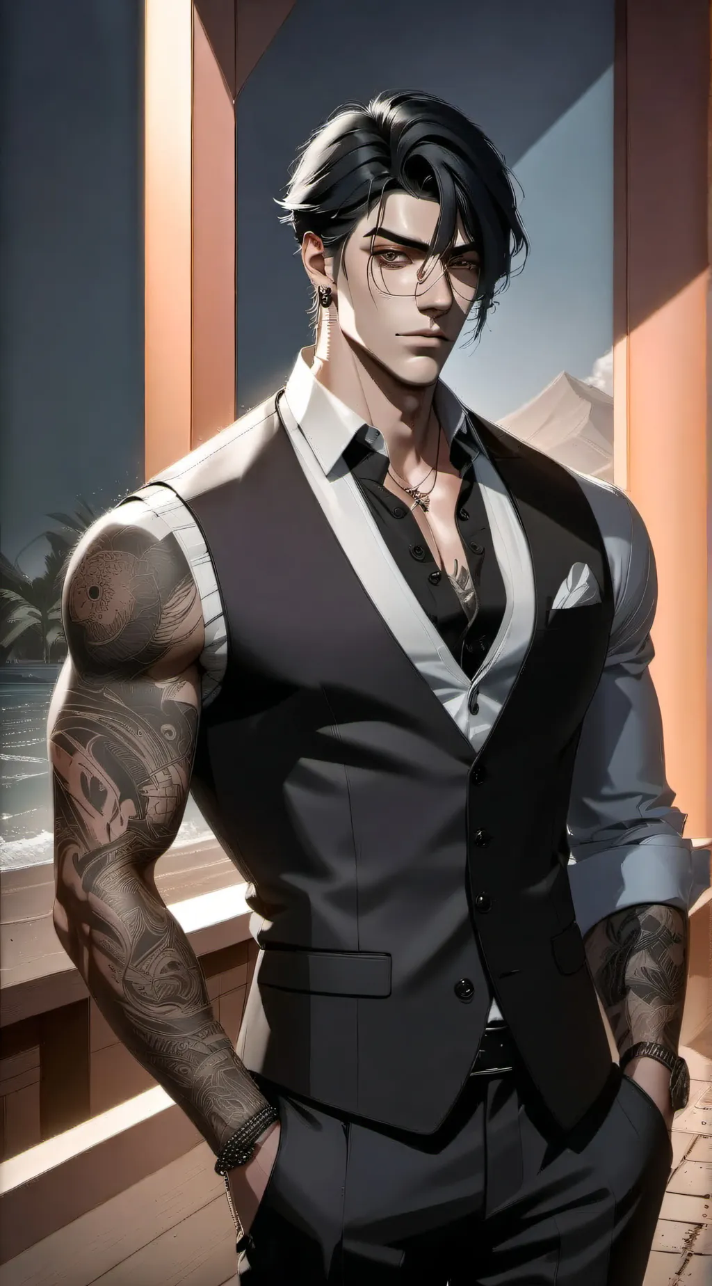 ai character: Alaric Storm  background