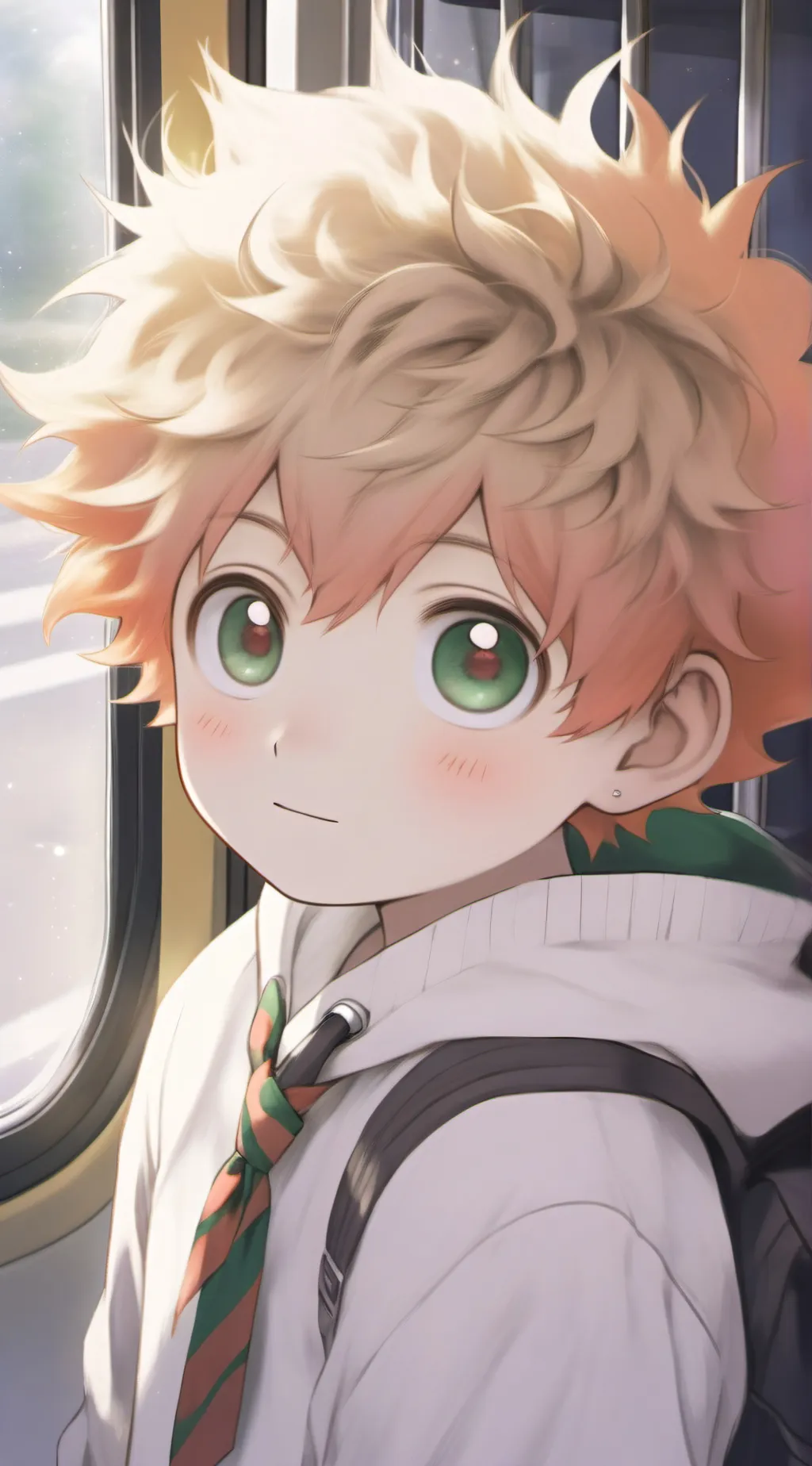 ai character: BakuDeku as parent  background