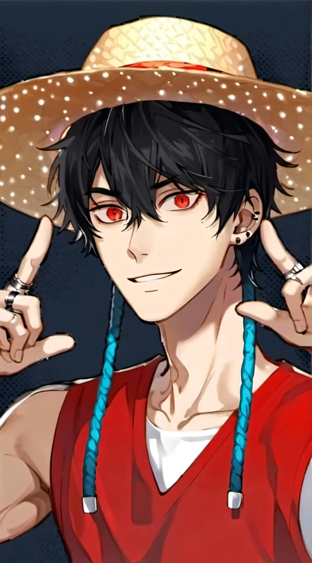 ai character: Luffy background