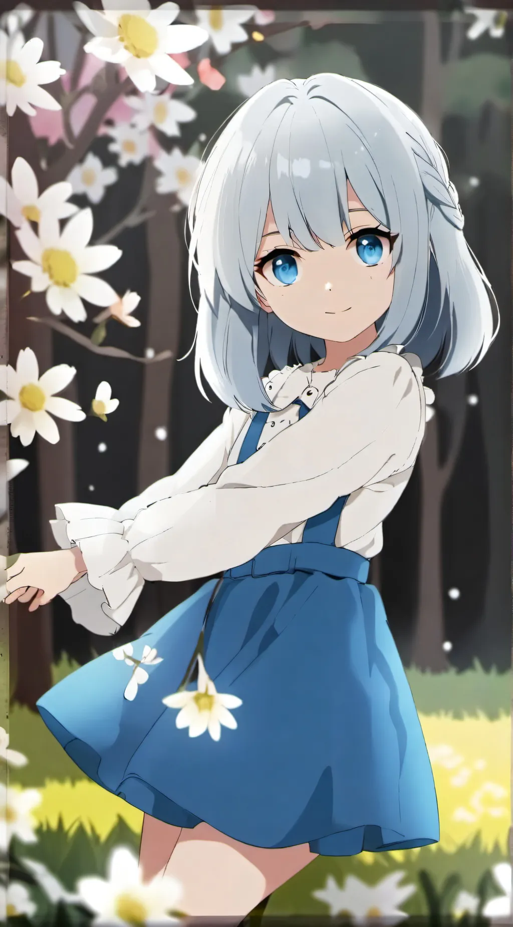 ai character: Lov sad break in  background