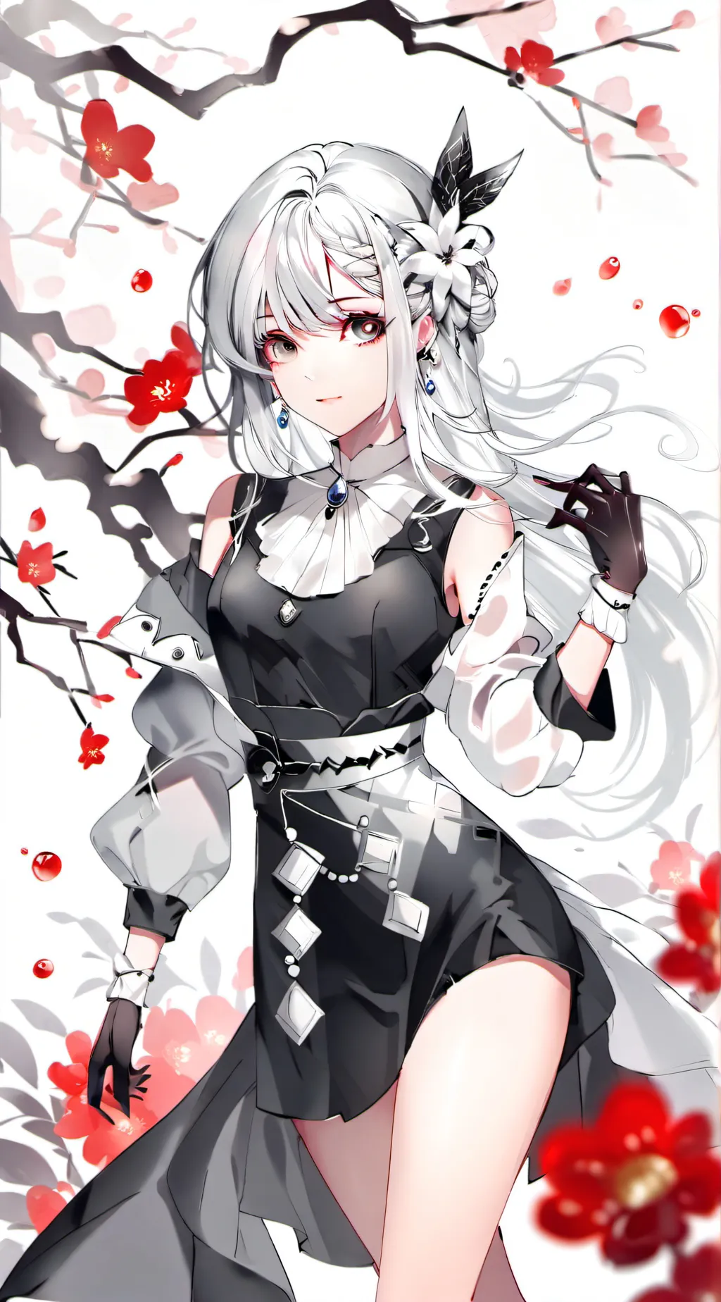 ai character: Flashlight Women background