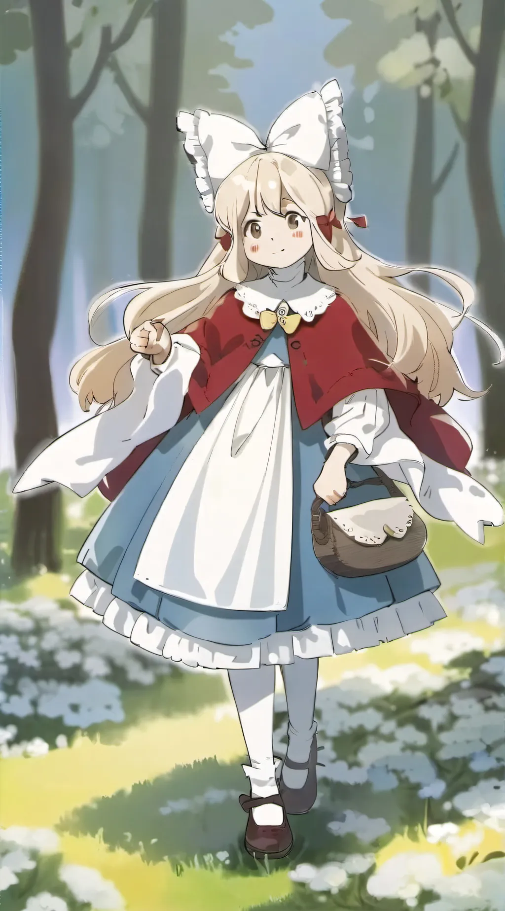 ai character: ninny from moomin background