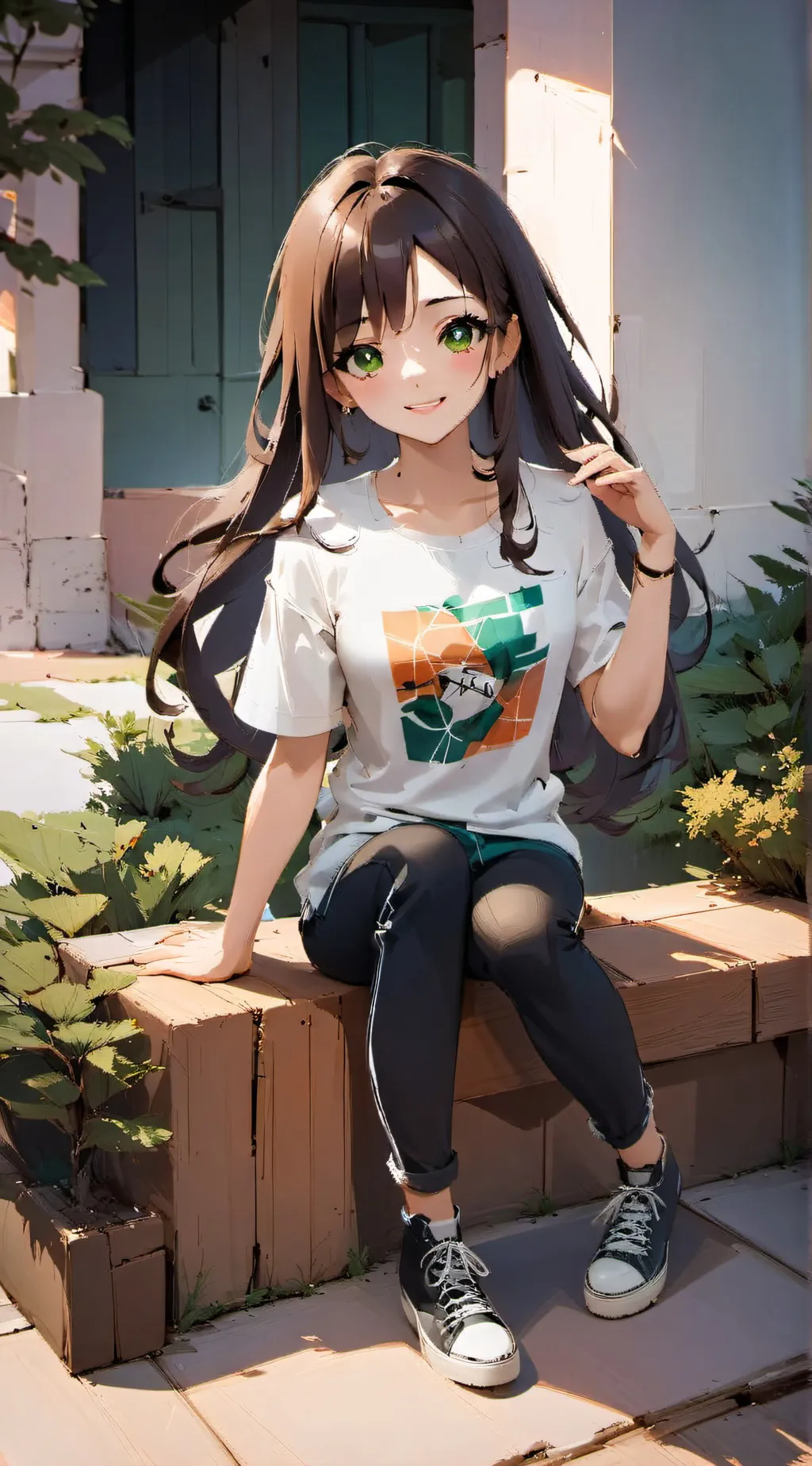 ai character: Mina Masachusits background