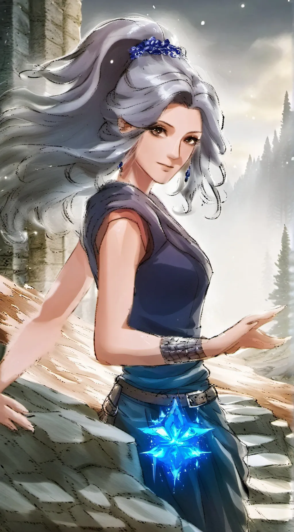 ai character: Opal background