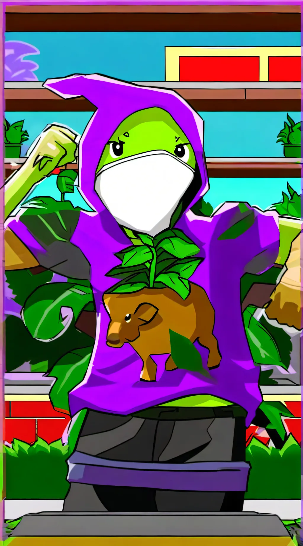 ai character: GreenShadow (PvZ) background