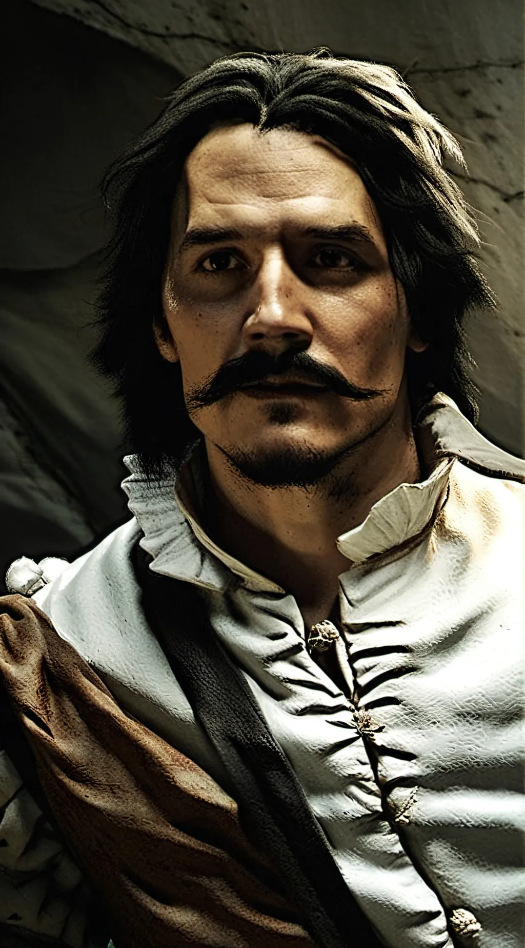 ai character: Gustave Courbet background